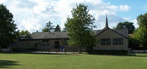 Back of the village hall
